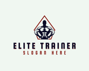 Fitness Muscular Trainer logo design