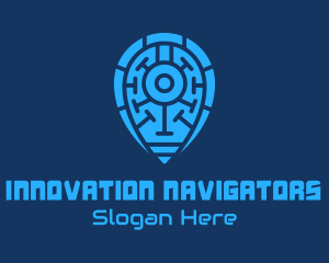 Blue Navigation Technology logo design