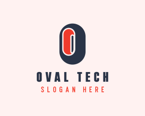 3D Oval Letter O logo