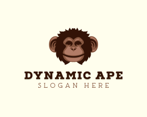 Monkey Ape Chimpanzee logo design