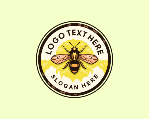 Honey Bee Insect Logo