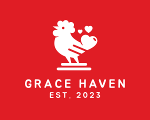 Chicken Heart Love  logo