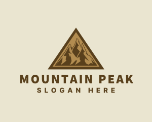 Triangle Mountain Peak logo design