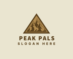 Triangle Mountain Peak logo design