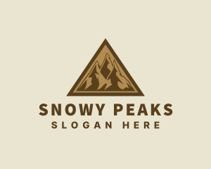 Triangle Mountain Peak logo design