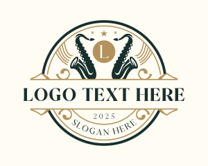 Saxophone Musical Instrument logo