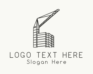 Skyscraper Construction Crane logo