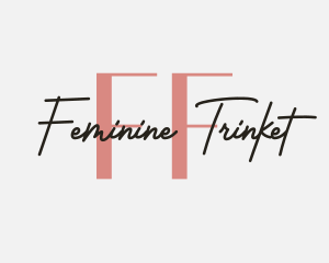 Feminine Signature Business logo design