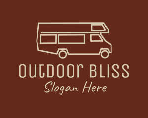 Outdoor Travel Campervan logo design