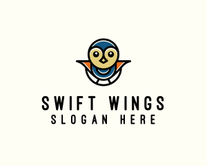 Baby Bird Flying logo design