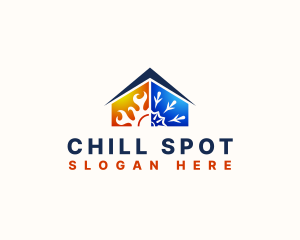 Home Heating Cooling logo design