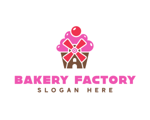 Cupcake Mill Bakery logo design