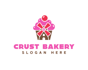 Cupcake Mill Bakery logo design