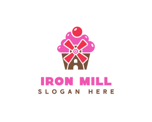 Cupcake Mill Bakery logo design