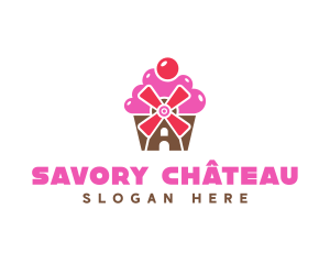 Cupcake Mill Bakery logo design