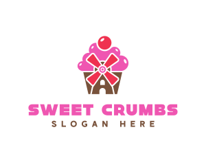 Cupcake Mill Bakery logo design