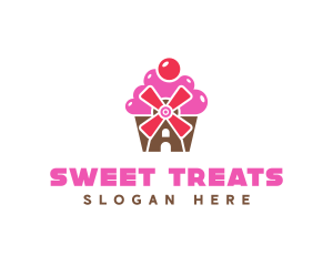 Cupcake Mill Bakery logo design