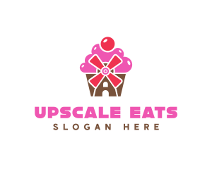 Cupcake Mill Bakery logo design