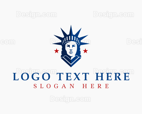 Lady Liberty Statue Logo