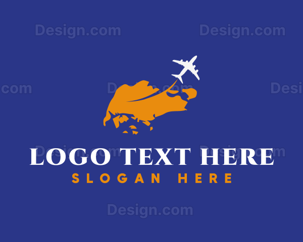 Map Plane Travel Logo