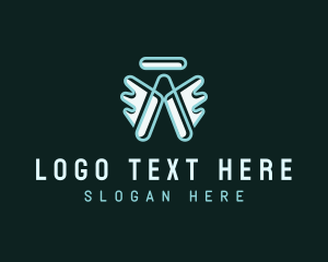 Angel Halo Letter A logo