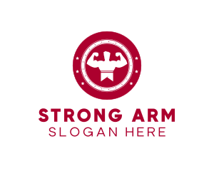 Strong Man Fitness Gym logo design