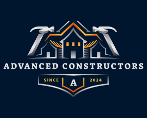 Hammer Nail Contractor logo design