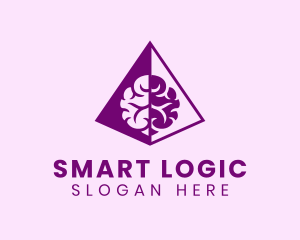 Pyramid Smart Brain logo design