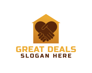 Gold House Deal logo design