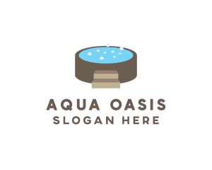 Hot Tub Jacuzzi Spa logo design