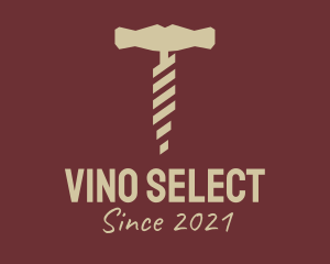 Brown Wine Corkscrew  logo