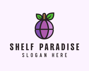 Globe Fruit Plum Logo