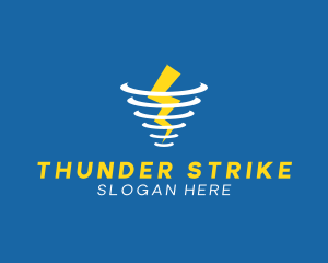 Thunder Storm Weather  logo design