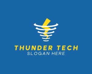 Thunder Storm Weather  logo design