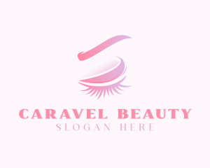 Beauty Makeup Eyelashes Cosmetics logo design