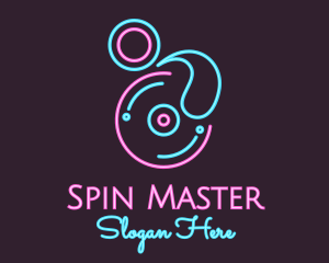 Neon Turntable Disc logo