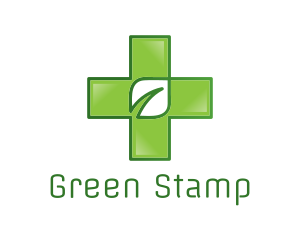 Leaf Medical Cross logo design