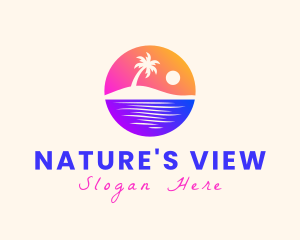 Island Beach Sunset logo