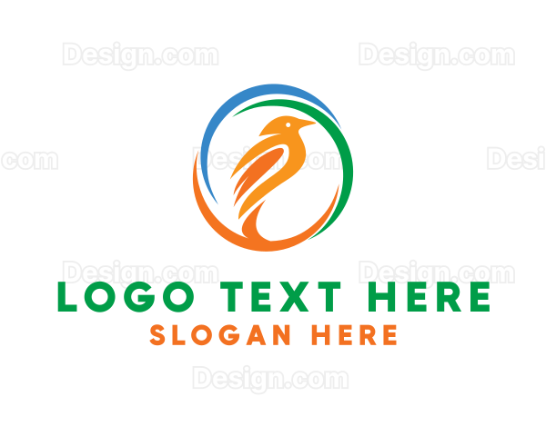 Colorful Pet Bird Logo