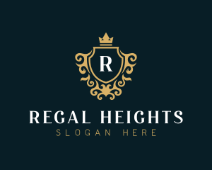 Regal Crest Shield logo design