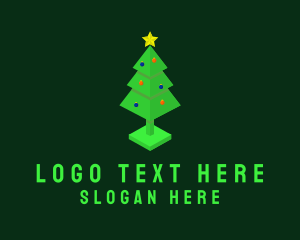 3D Christmas Tree  logo