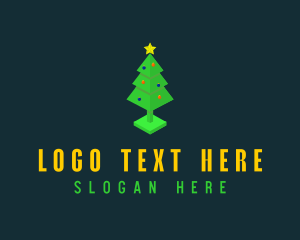 3D Christmas Tree  logo