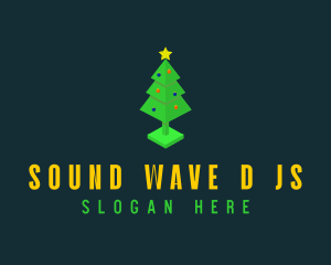 3D Christmas Tree  logo design