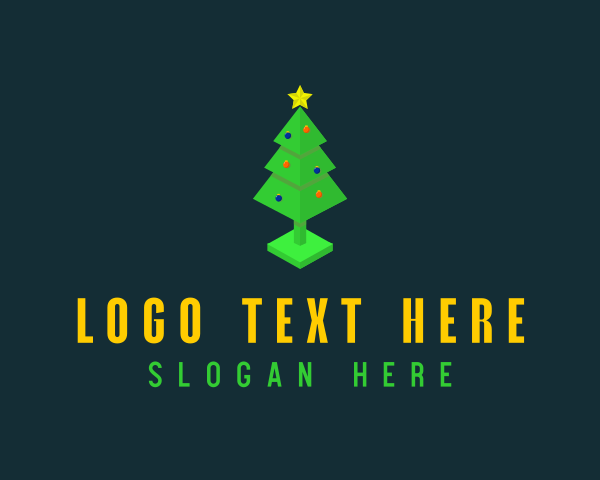 3D Christmas Tree  logo