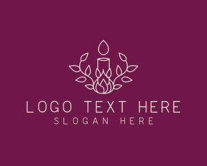 Candle Wax Leaf logo