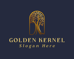 Golden Arch Tree logo design