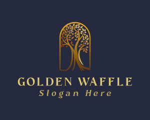 Golden Arch Tree logo design