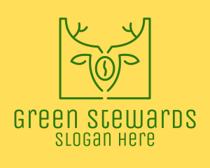 Green Organic Coffee logo design