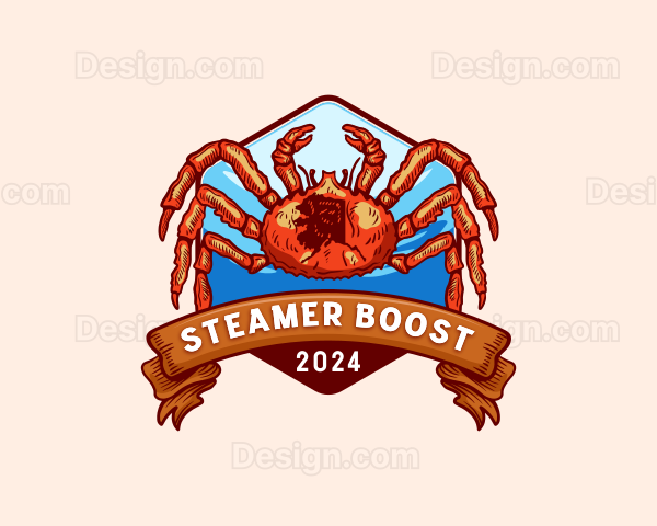 Alaska Crab Crustacean Logo