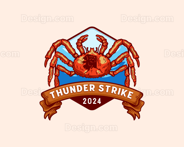 Alaska Crab Crustacean Logo